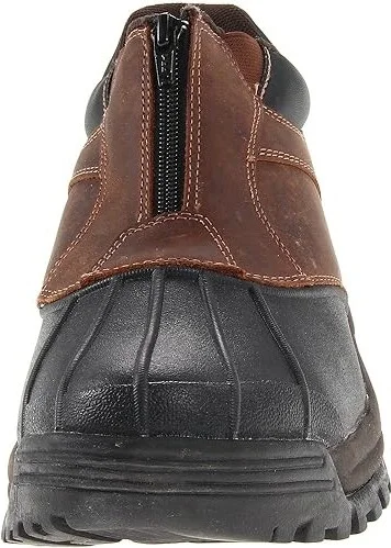 Propet Blizzard Ankle Zip Men's Cold Weather Boots Brown/Black : 8 XX (5E), Leather/Synthetic - Image 6