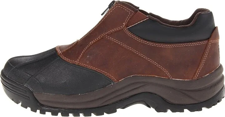 Propet Blizzard Ankle Zip Men's Cold Weather Boots Brown/Black : 8 XX (5E), Leather/Synthetic - Image 7