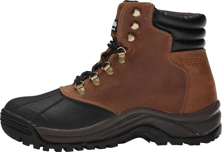 Propet Blizzard Mid Lace Men's Boots Brown/Black : 8 X (3E), Leather - Image 7