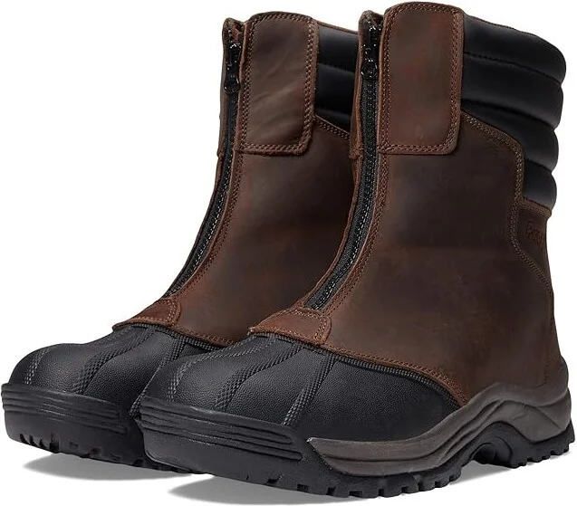 Propet Blizzard Tall Zip Men's Cold Weather Boots Brown/Black : 7.5 M (D), Leather/Synthetic