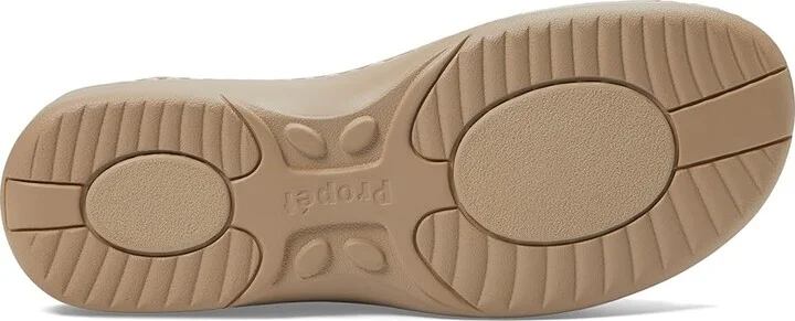 Propet Breezy Walker Slide Women's Sandals White Onyx : 8 W (D), Leather - Image 3