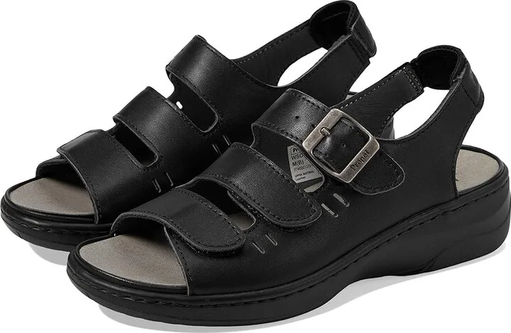 Propet Breezy Walker Women's Sandals Black : 9 M (B), Leather/Rubber