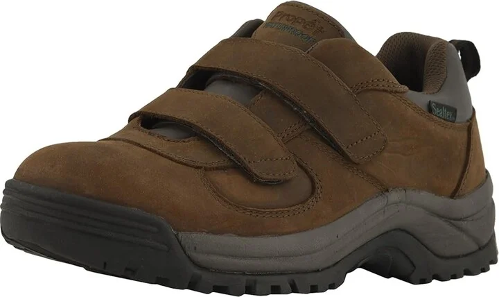 Propet Cliff Walker Low Strap Men's Shoes Brown Crazy Horse : 8 XX (5E) - Image 2