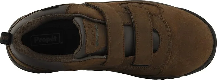 Propet Cliff Walker Low Strap Men's Shoes Brown Crazy Horse : 8 XX (5E) - Image 3