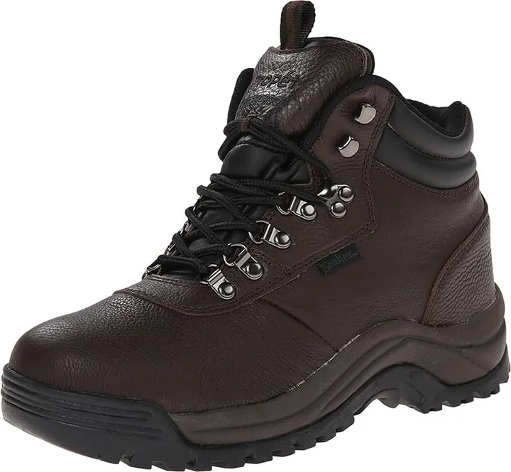 Propet Cliff Walker Medicare/HCPCS Code = A5500 Diabetic Shoe Men's Shoes Bronco Brown : 7 M (D), Leather - Image 2
