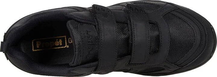 Propet Connelly Strap Men's Shoes All Black : 7.5 M (D), Leather/Textile - Image 2