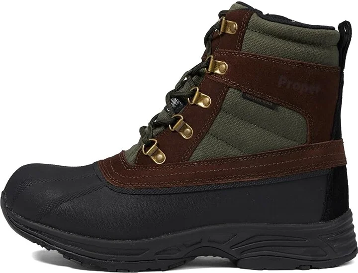 Propet Cortland Men's Snow Shoes Brown/Olive : 16 X (3E), Canvas/Suede - Image 5