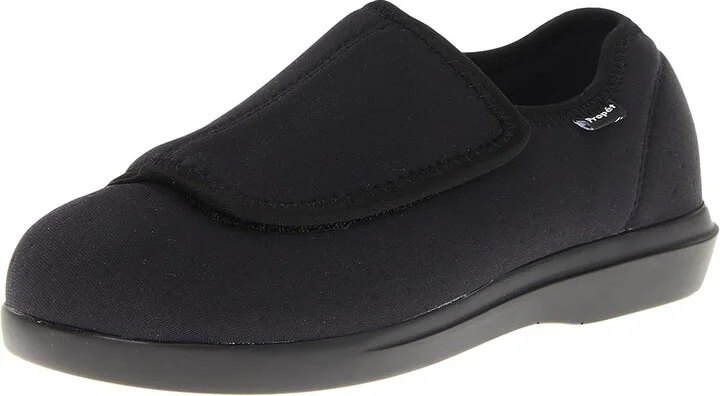 Propet Cush 'n Foot Medicare/HCPCS Code = A5500 Diabetic Shoe Women's Hook and Loop Shoes Black : 7 N (AA), Textile - Image 2