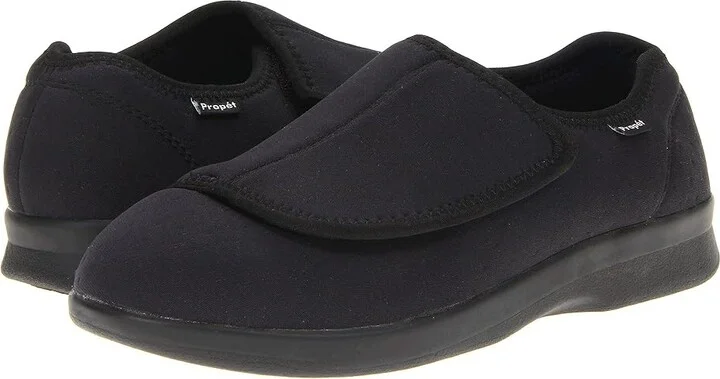 Propet Cush 'N Foot Men's Slip on Shoes Black : 7.5 M (D), Textile