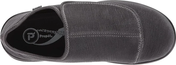 Propet Cush 'N Foot Men's Slip on Shoes Slate Corduroy : 7.5 M (D), Textile - Image 3