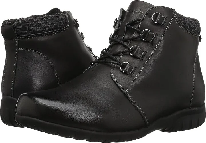 Propet Delaney Women's Boots Black Leather : 6 M (B), Leather/Suede