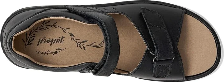 Propet Gemma Women's Sandals Black : 8 M (B), Leather - Image 2