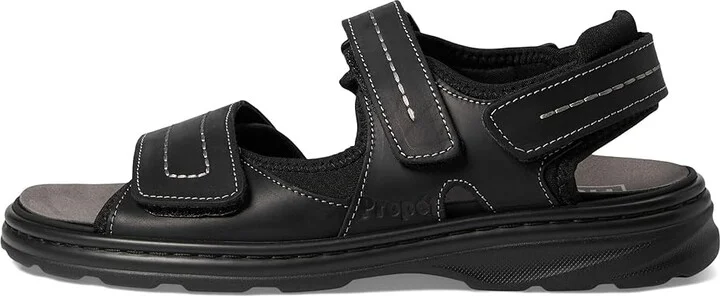Propet Hudson Men's Sandals Black : 10 M (D), Leather - Image 5
