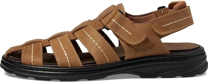 Propet Hunter Men's Sandals Black : 10 X (3E), Leather - Image 9