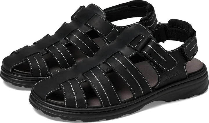 Propet Hunter Men's Sandals Black : 10 X (3E), Leather
