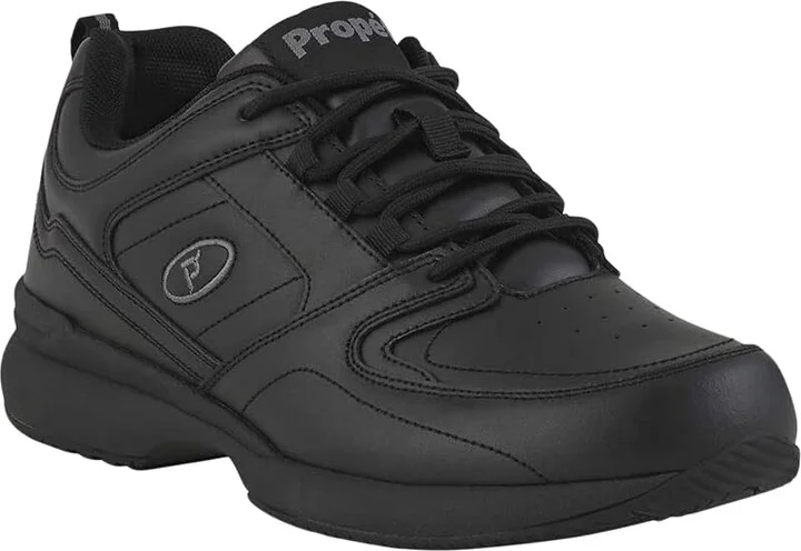 Propet Life Walker Sport Men's Walking Shoes Black : 7 XX (5E), Leather