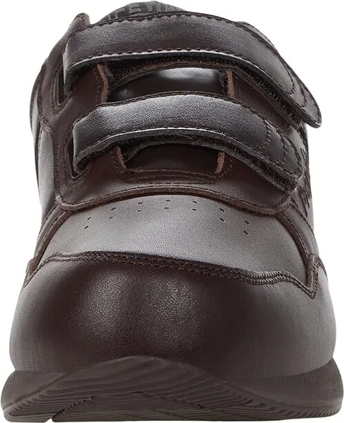 Propet Life Walker Strap Medicare/HCPCS Code = A5500 Diabetic Shoe Men's Hook and Loop Shoes Brown : 7.5 XX (5E), Leather - Image 5