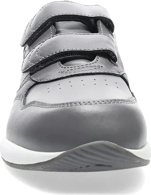 Propet Life Walker Strap Medicare/HCPCS Code = A5500 Diabetic Shoe Men's Hook and Loop Shoes Dark Grey : 8 XX (5E), Leather - Image 4