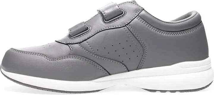Propet Life Walker Strap Medicare/HCPCS Code = A5500 Diabetic Shoe Men's Hook and Loop Shoes Dark Grey : 8 XX (5E), Leather - Image 5