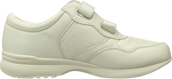 Propet Life Walker Strap Medicare/HCPCS Code = A5500 Diabetic Shoe Men's Hook and Loop Shoes Sport White : 7.5 M (D), Leather - Image 8
