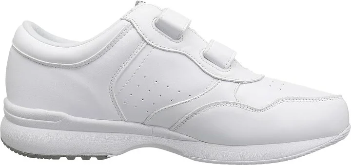Propet Life Walker Strap Medicare/HCPCS Code = A5500 Diabetic Shoe Men's Hook and Loop Shoes White : 7.5 M (D), Leather - Image 8