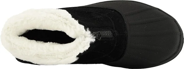 Propet Lumi Ankle Zip Women's Boots Black/White : 6 XX (4E), Suede - Image 3