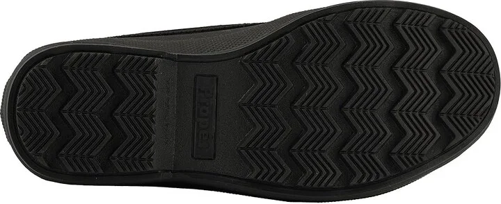 Propet Lumi Ankle Zip Women's Boots Black/White : 6 XX (4E), Suede - Image 4