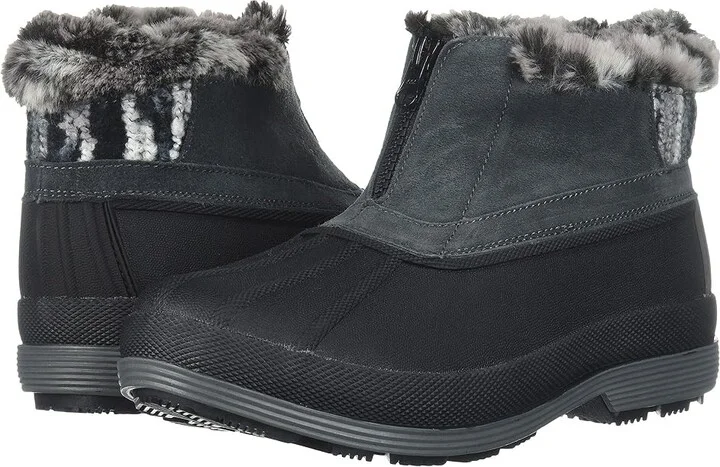 Propet Lumi Ankle Zip Women's Boots Grey : 6 M (B), Suede