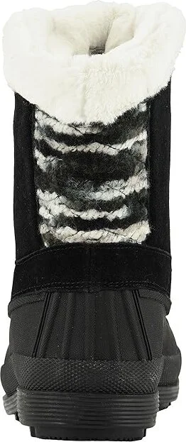 Propet Lumi Tall Lace Women's Boots Black/White : 6 XX (4E), Suede - Image 5
