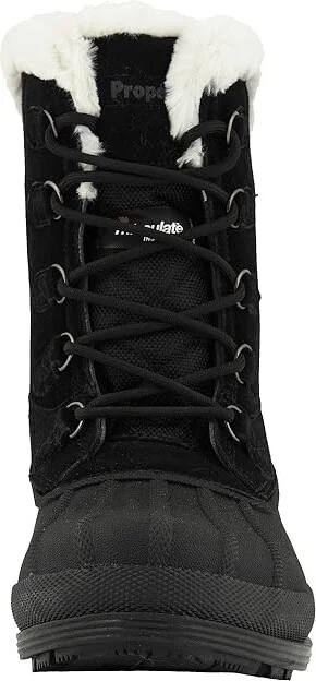 Propet Lumi Tall Lace Women's Boots Black/White : 6 XX (4E), Suede - Image 6