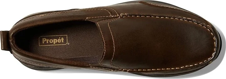 Propet Preston Men's Shoes Coffee : 17 X (3E), Leather - Image 2
