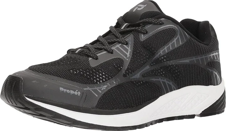 Propet Propet One LT Men's Shoes Black/Grey : 7.5 M (D), Textile - Image 2