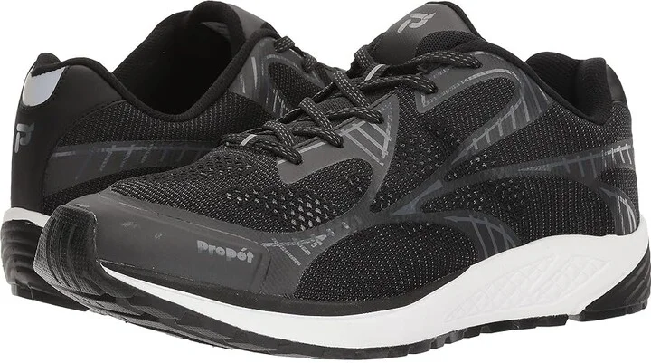 Propet Propet One LT Men's Shoes Black/Grey : 7.5 M (D), Textile