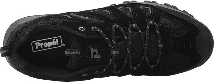 Propet Ridge Walker Low Men's Lace up casual Shoes Black : 8 E (W), Suede/Synthetic - Image 3