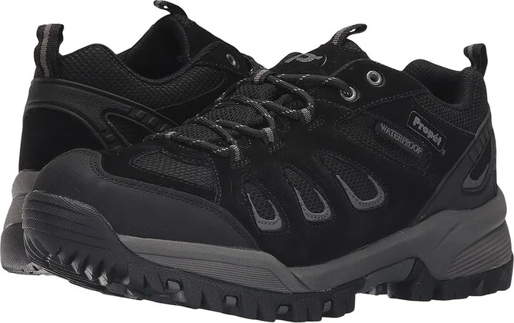Propet Ridge Walker Low Men's Lace up casual Shoes Black : 8 E (W), Suede/Synthetic