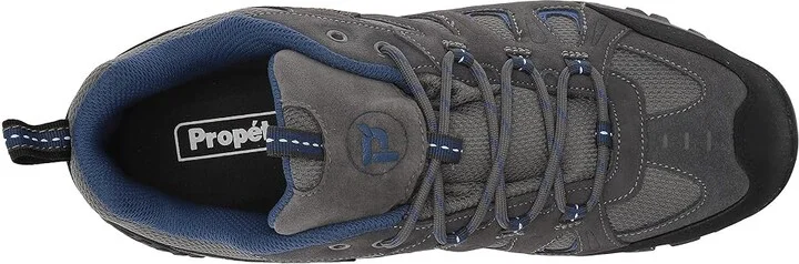 Propet Ridge Walker Low Men's Lace up casual Shoes Grey/Blue : 14 E (W), Suede/Synthetic - Image 3