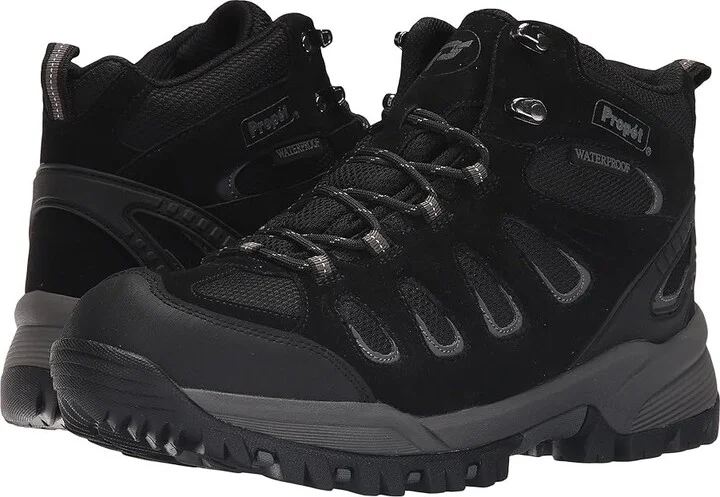 Propet Ridge Walker Men's Lace-up Boots Black : 8 E (W), Suede/Textile