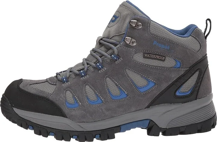 Propet Ridge Walker Men's Lace-up Boots Grey/Blue : 9.5 E (W), Suede/Textile - Image 7