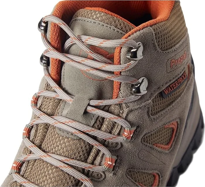 Propet Ridge Walker Men's Lace-up Boots Gunsmoke/Orange : 8 E (W), Suede/Textile - Image 6