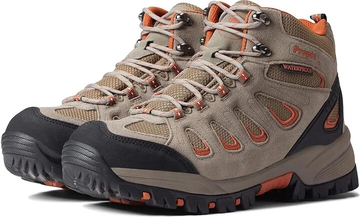 Propet Ridge Walker Men's Lace-up Boots Gunsmoke/Orange : 8 E (W), Suede/Textile