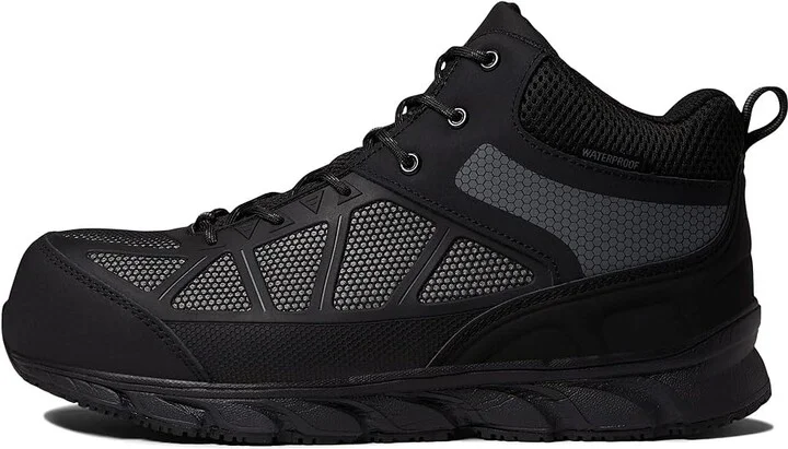 Propet Seeley Hi Men's Boots Black/Grey : 8 E (W), Textile/Leather - Image 5
