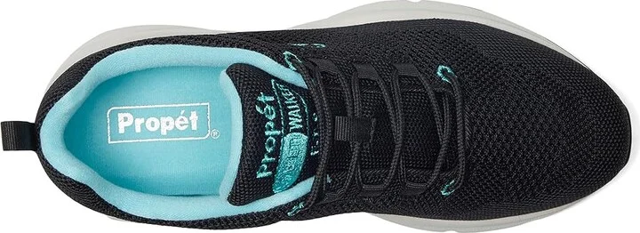 Propet Stability Fly Women's Lace up casual Shoes Black/Aqua : 8 M (B), Textile - Image 2