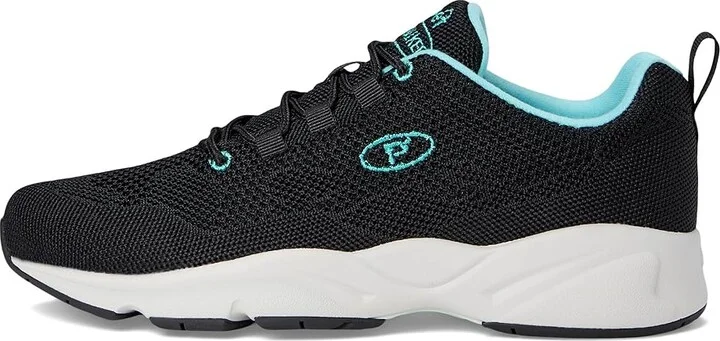 Propet Stability Fly Women's Lace up casual Shoes Black/Aqua : 8 M (B), Textile - Image 6