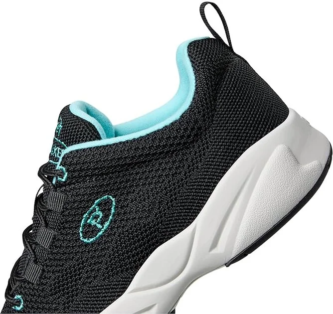 Propet Stability Fly Women's Lace up casual Shoes Black/Aqua : 8 M (B), Textile - Image 7