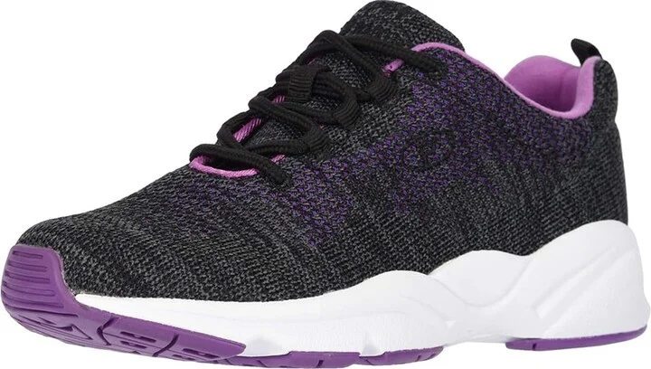 Propet Stability Fly Women's Lace up casual Shoes Black/Berry : 10.5 XX (4E), Textile - Image 2