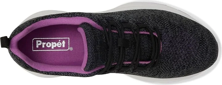 Propet Stability Fly Women's Lace up casual Shoes Black/Berry : 10.5 XX (4E), Textile - Image 3