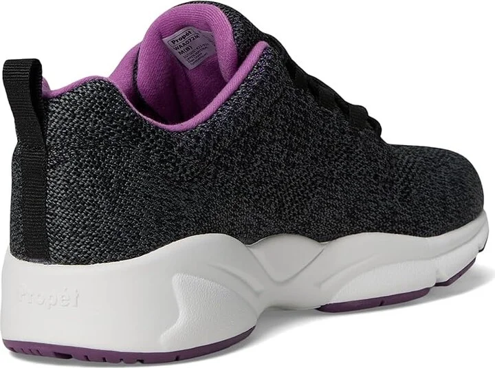 Propet Stability Fly Women's Lace up casual Shoes Black/Berry : 10.5 XX (4E), Textile - Image 5