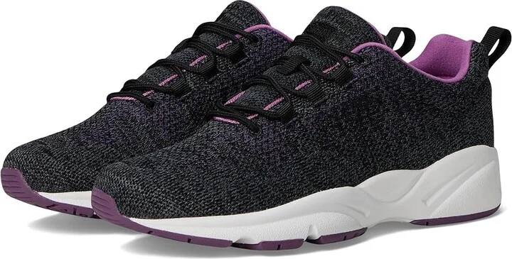 Propet Stability Fly Women's Lace up casual Shoes Black/Berry : 10.5 XX (4E), Textile