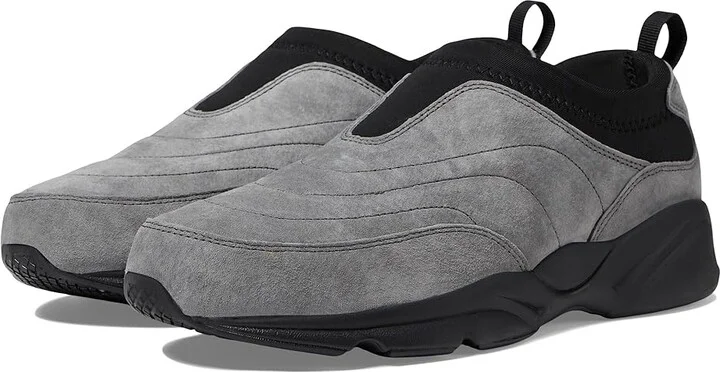 Propet Stability Slip-on Men's Lace-up Boots Dark Grey : 16 M (D), Leather/Rubber