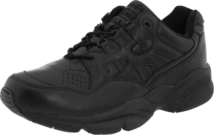 Propet Stability Walker Medicare/HCPCS Code = A5500 Diabetic Shoe Men's Walking Shoes Black Leather : 7 M (D) - Image 2